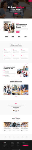 红色的网络营销策划公司网站html5模板