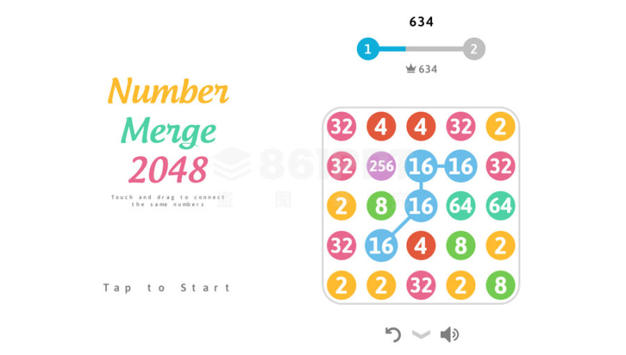 有趣的2048数字连连看游戏源代码