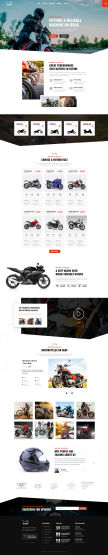 精美的国外摩托车销售公司官网html响应式模板