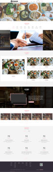 大气响应式韩国料理美食公司官网pbootcms模板