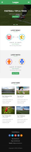 绿色的世界杯足球赛事运动新闻资讯wap网站模板