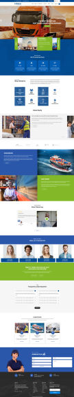 简单大气的国际物流运输公司简介网站模板html