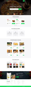 Enowo在線點餐外賣預訂美食餐飲類網站模板html
