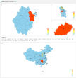 Echarts基于Layui全国省市区热力地图网页特效