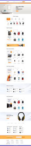 简单多用途的商品销售购物商城html网页模板