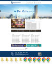 蓝色的中国建筑劳务有限公司网站html响应式模板