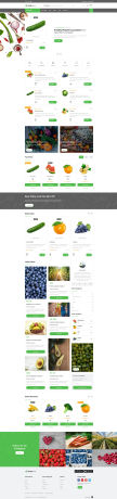 Organista绿色水果店铺外卖商城网站html模板