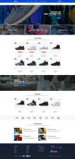 Allaia国外品牌运动鞋购物商城Bootstrap网站模板
