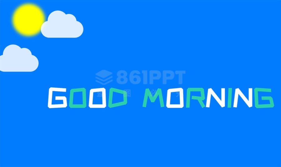 纯css3早晨太阳和白云动画网页特效