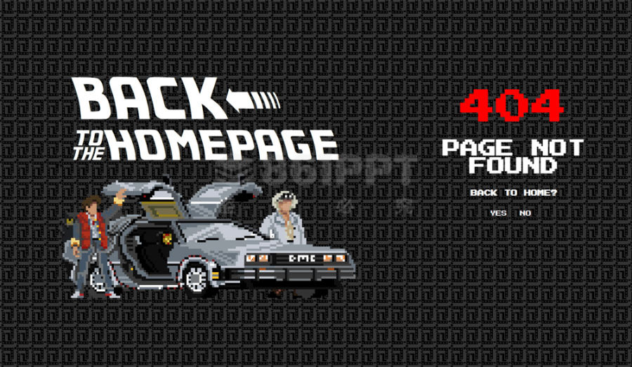 404错误页面的黑色卡通赛车游戏背景